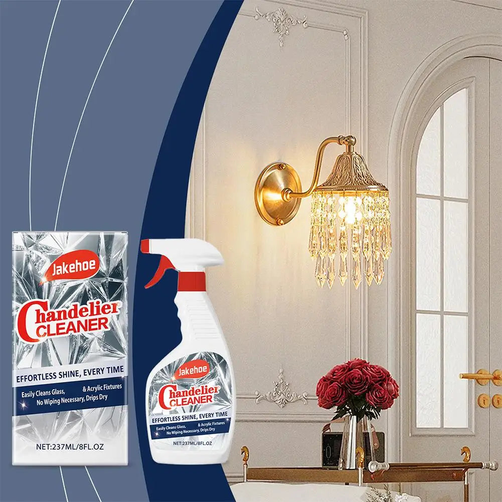 1/2PCS No Rinse Crystal Chandelier Cleaner Streak Free For Glass Metal Lamp Cleaning And Care Plastic Surfaces Eco Friendly Tool
