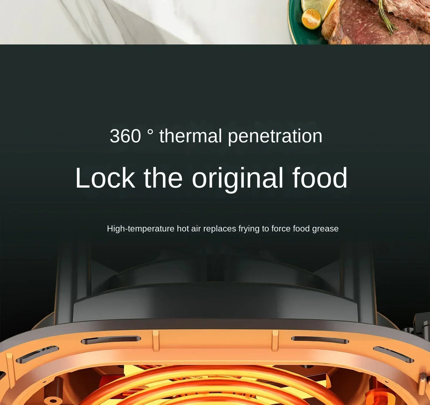 220V AUX Air Fryer and Oven Combo: Multifunctional, Fully Automatic, No Oil Technology, Easy-to-clean AF