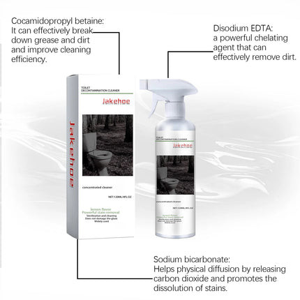 Toilet Bowl Cleaner Powerful Stain Remover for Urine Scale Hard Water Stains Fast Decontamination Ceramic Tile Polishing Spray