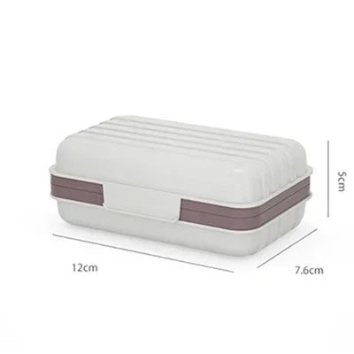 Porte-savon de salle de bain avec couvercle