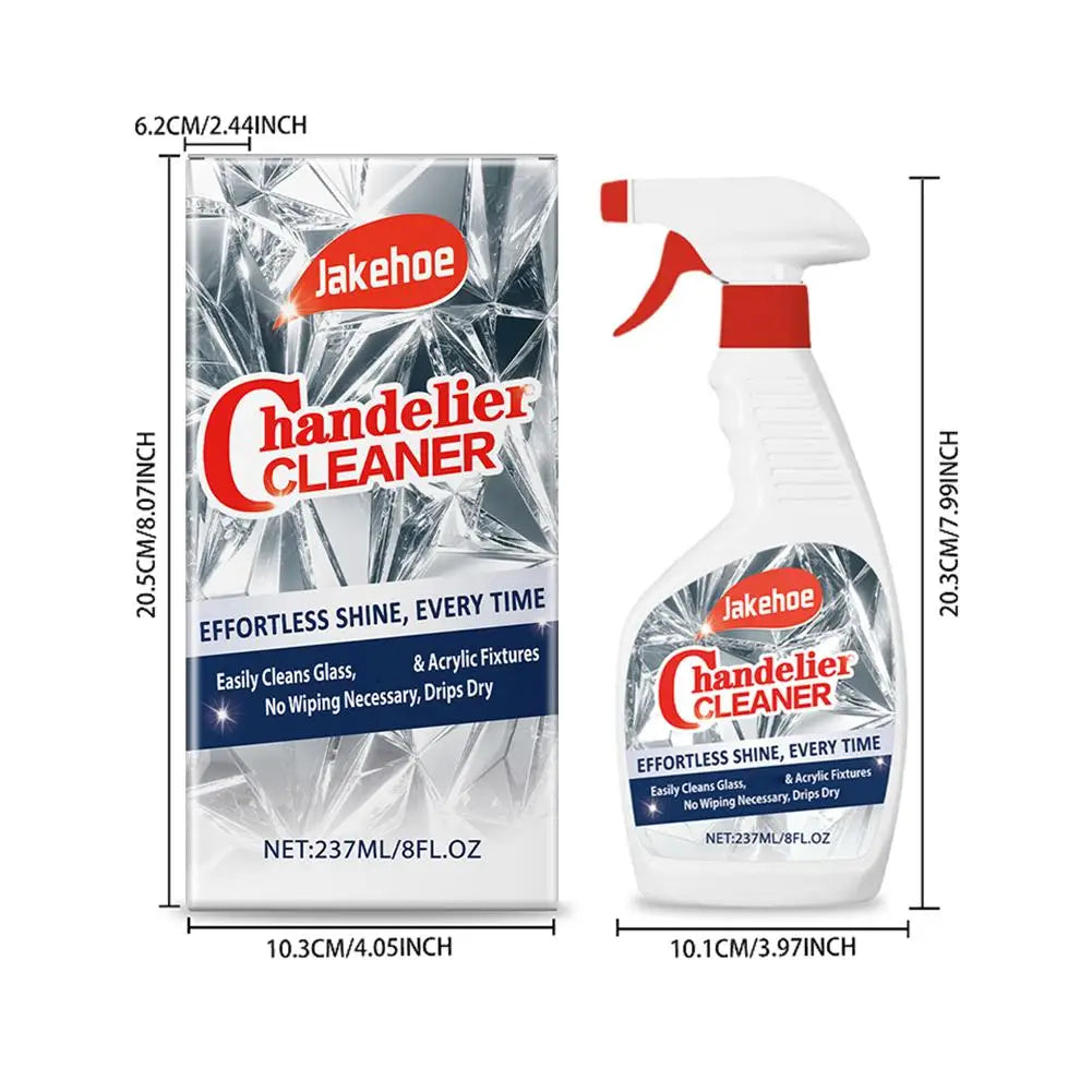 1/2PCS No Rinse Crystal Chandelier Cleaner Streak Free For Glass Metal Lamp Cleaning And Care Plastic Surfaces Eco Friendly Tool