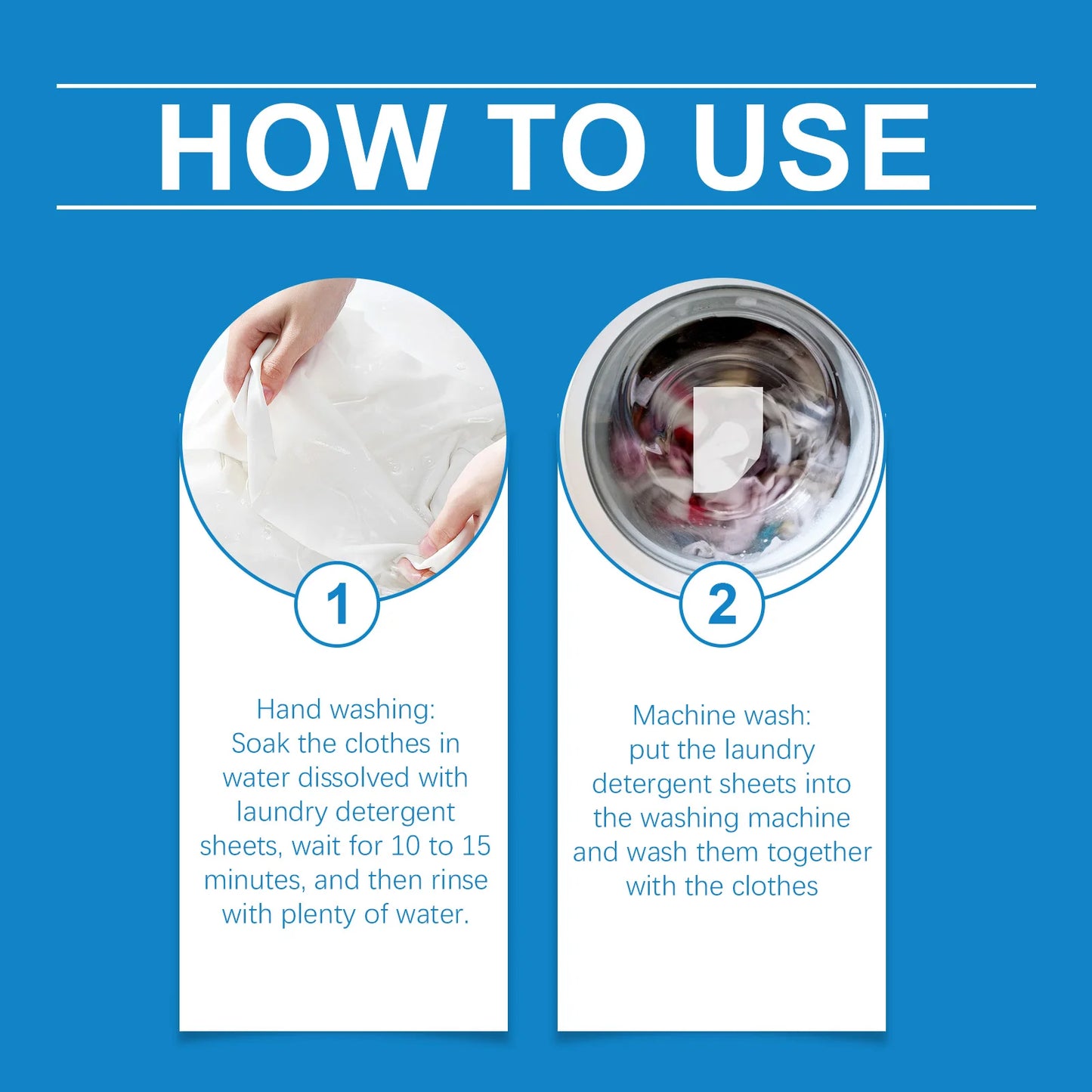 Lessive en feuilles pour peaux sensibles - Capsules nettoyantes compactes et écologiques - E-menage