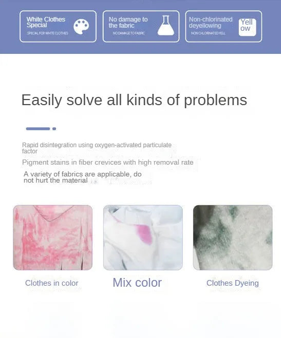 Détachant oxygéné pour vêtements blancs - E-menage