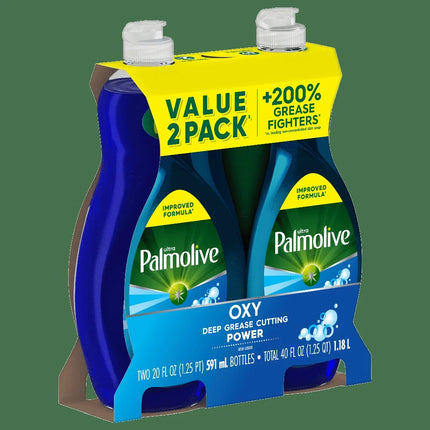 Ultra Oxy Liquide Vaisselle Puissant – Lot de 2 | 200 % Plus Efficace Contre la Graisse , Doux pour les Mains ,Sans Produits Chimiques