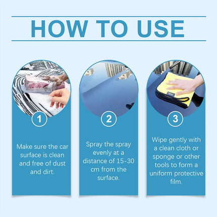 Spray hydrofuge pour voiture, protection hydrophobe, 120 ml - E-menage