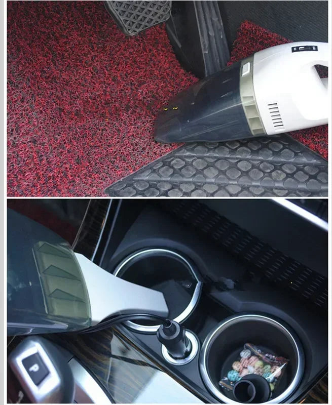 12V Car Vacuum Cleaner Portable 100W Handheld Portable Car Mounted Vacuum Cleaner Super SuctionWet AndDryDualUseCar Home Cleaner