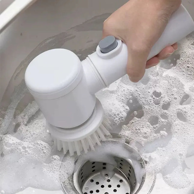 Brosse de nettoyage électrique multifonction pour cuisine et salle de bain