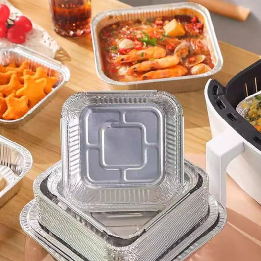 Buy Now: 10PCS Non-Stick Air Fryer Foil Pans – Cleaner, Faster & Hassle-Free Cooking