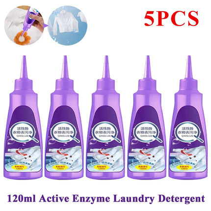 120ml Laundry Stain Remover Odour Remover Active Enzyme Cleaning Agent For Underwear Bra Pants T-shirt Cleaning Supplies