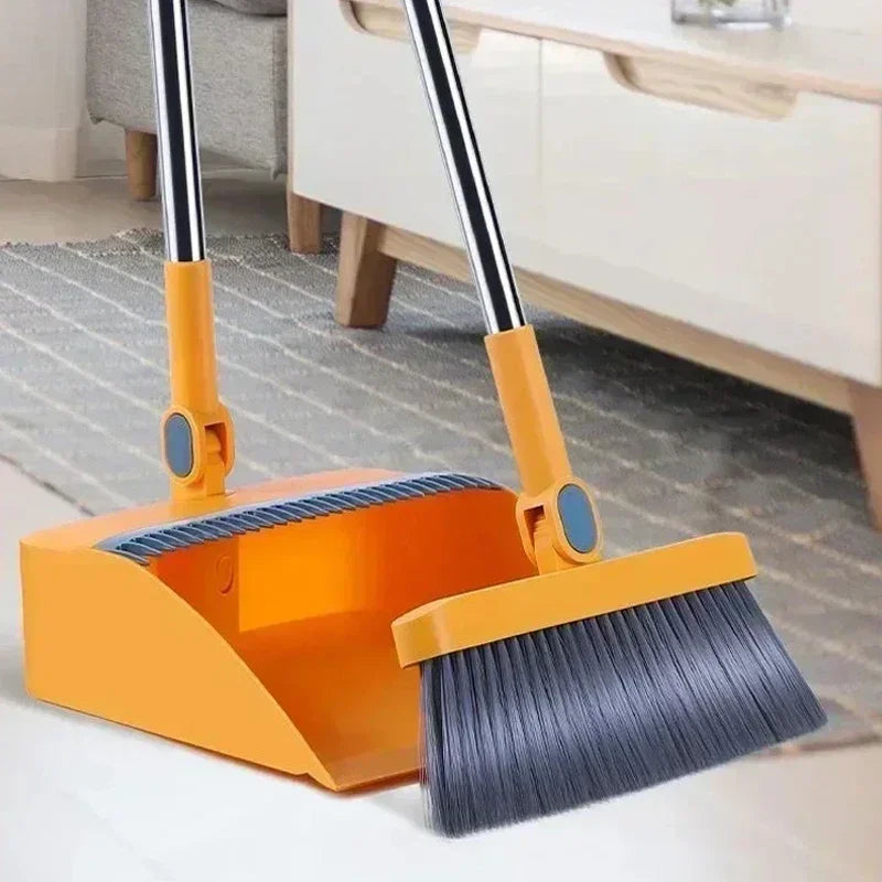 Dustpan set Broom set Household broom broom  Brush head sweeping Individual sweep broom Foldable garbage shovel broom