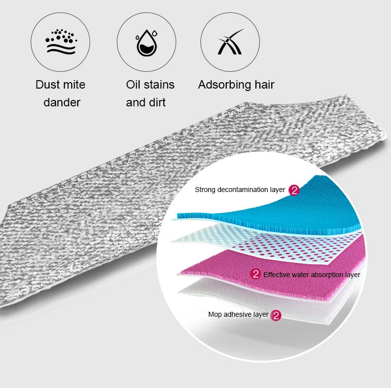 Combination of broom and mop Hand push type scoop Household broom and dustpan set Floor magic broom home cleaning Tools Sweeper