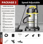 3300W Industrial Wet Dry Vacuum Cleaner Three-In-One Strong Suction Suitable for Home Garage Workshop