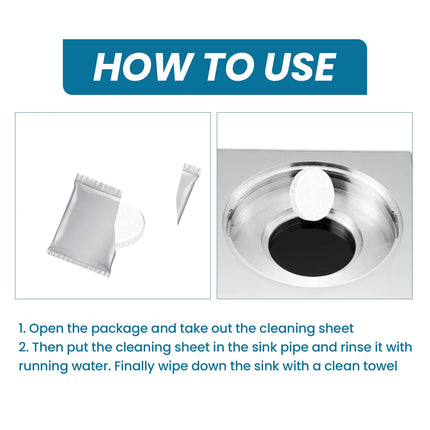 Sink Cleaning Tablets Garbage Disposal Cleaner Drain Pipe Dredging Deodorant Toilet Sink Closestool Kitchen Sewer Cleaning Pills