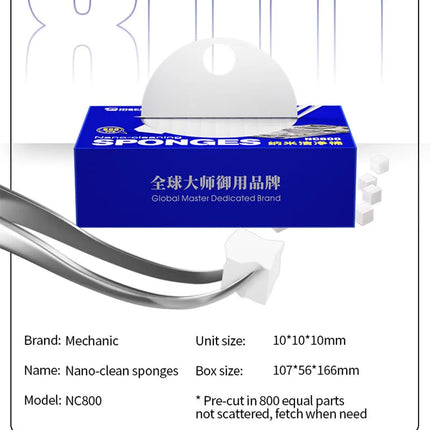 MECHANIC NC800 Nano-cleaning Sponges No Slagging Multifunctional Keyboard Motherboard Capacitance Powerful Cleaning Tool