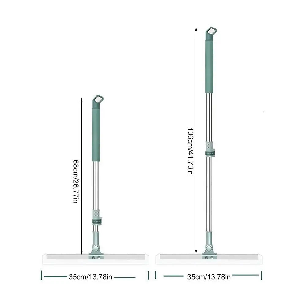 Floor Scrub Broom Scraping Broom with Telescopic Handle Household Cleaning Tool for Floor Bathrooms Kitchens Showers Tile Pet