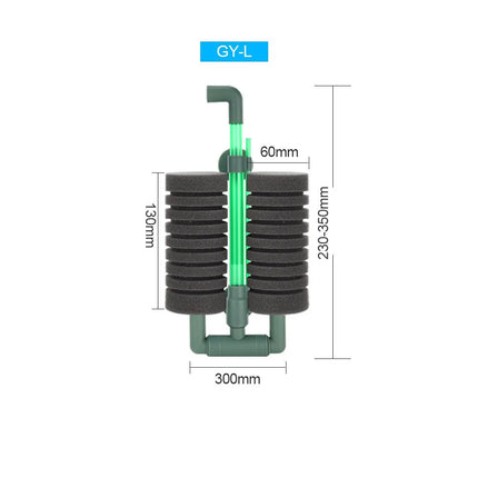 Filtre éponge double tête pour aquarium - E-menage