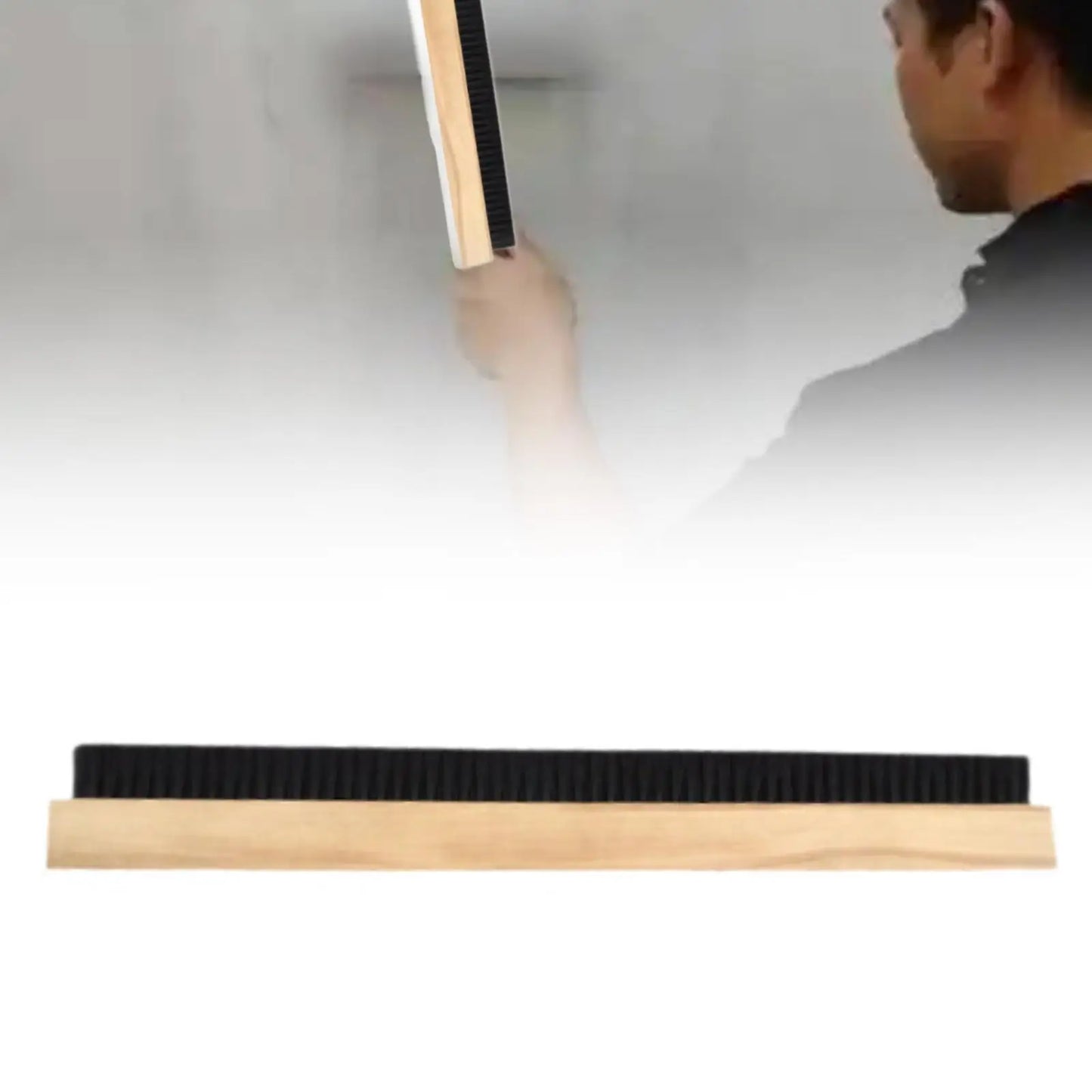 Concrete Broom Three Row Bristles Versatile Construction Site Tool Wall Paint Brush Gifts Concrete Finishing Broom 28 inch Size