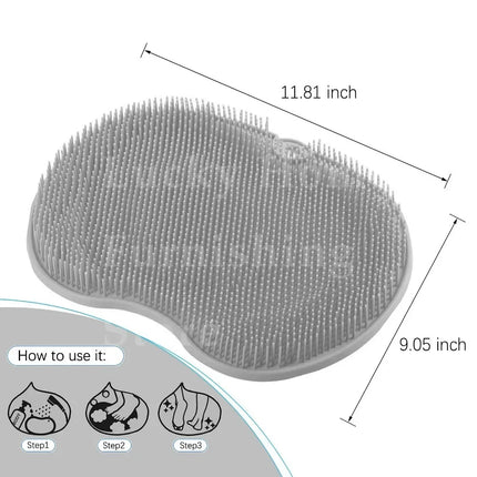 Éponge de bain exfoliante en silicone pour les pieds