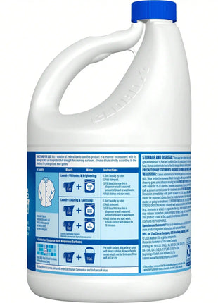 Eau de Javel Liquide Concentrée Anti-Éclaboussures – Nettoyant Désinfectant Multi-Usages 3,5 L – Élimine 99,9 % des Bactéries &amp; Virus – Blanchit