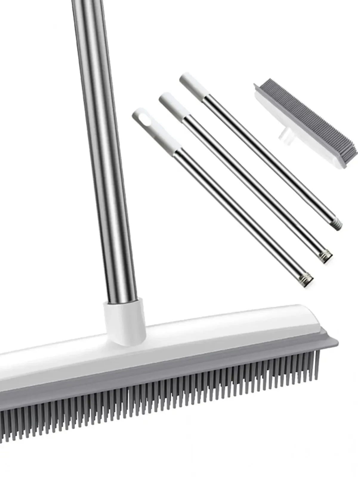 Powerful Pet Hair Rubber Broom