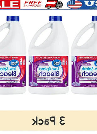 Eau de Javel Anti-Éclaboussures à la Lavande – 2,3 L | Nettoyant Multi-Surfaces & Blanchissant Puissant | Désinfectant & Détachant pour le Linge – Formule Concentrée, Facile à Verser