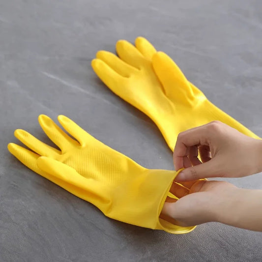 1/3/5/10PCS Rubber Gloves Washing Dishes Waterproof Thickened Beef Rubber Latex Labor Protection Wear Resistant Work Household