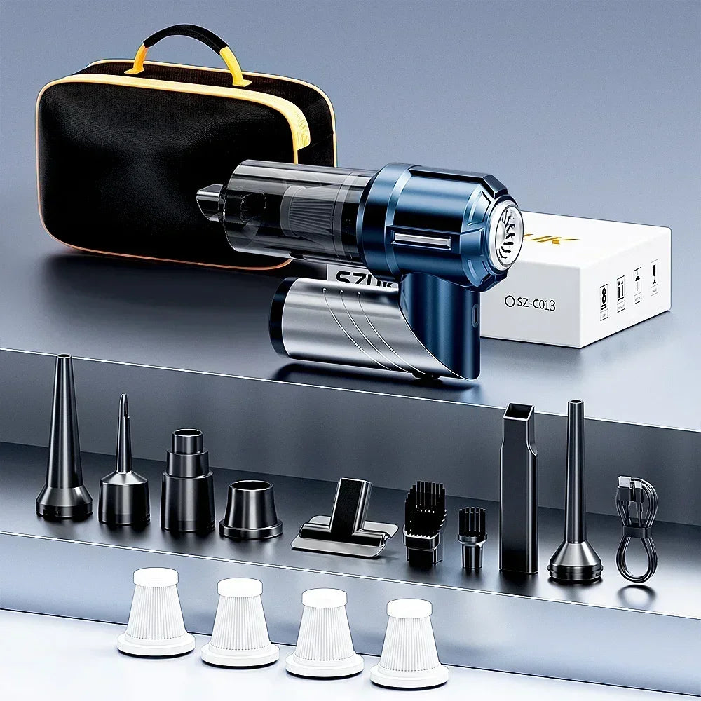 SZUK Car Vacuum Cleaner Portable Handheld Mini Vacuum Cleaner Foldable Strong Suction Powerful Wireless Cleaner Cleaning Machine