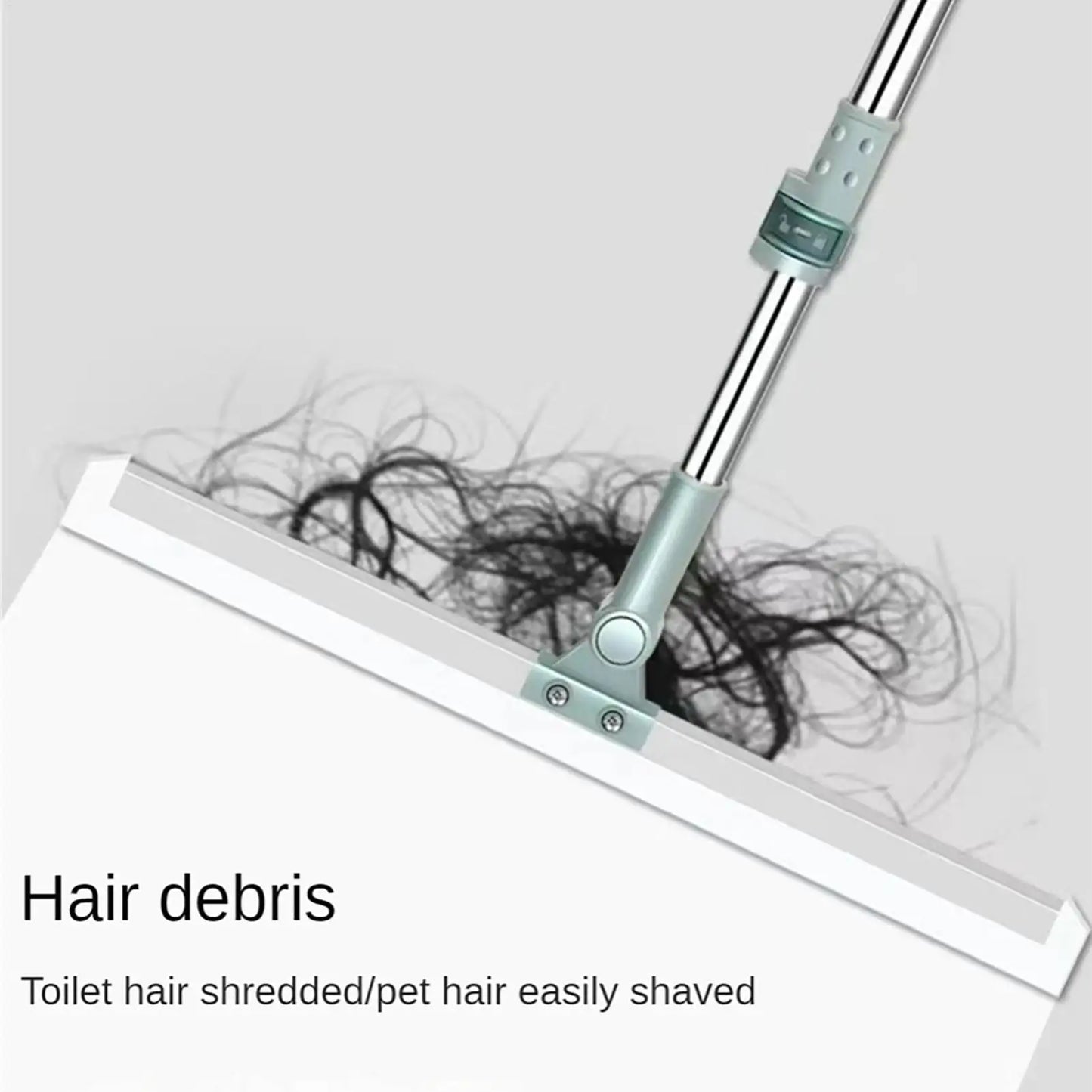 Floor Scrub Broom Scraping Broom with Telescopic Handle Household Cleaning Tool for Floor Bathrooms Kitchens Showers Tile Pet