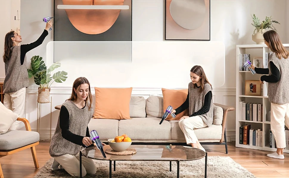 New Car Vacuum Cleaner 985000PA Strong Suction Powerful Wireless Portable Car Cleaner for Home Appliance Air Blower