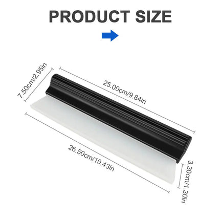 SEAMETAL Car Flexible Soft Silicone Water Wiper Car Window Cleaning Glass Scraper Handy Squeegee Auto Blade Clean Scraping Tools