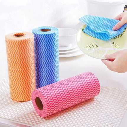 67NEW - Lot de 4 rouleaux de 200 chiffons de nettoyage jetables