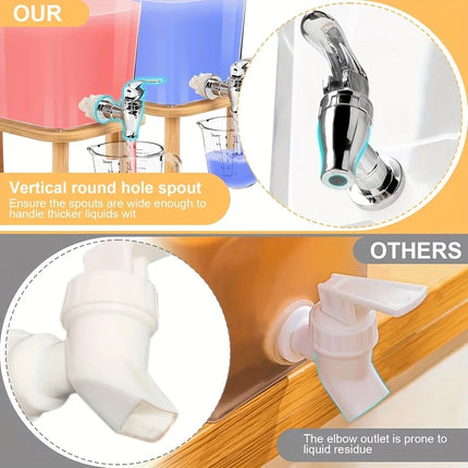 Distributeur de lessive, distributeur de liquide vaisselle avec robinet en acier inoxydable, - E-menage