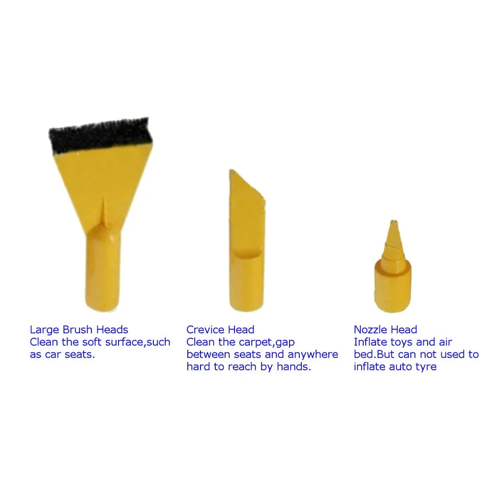 Car Vacuum Cleaner Strong Suction 12V Portable Handheld Wet & Dry Powerful Cleaning Duster Machine for Cars Household Appliances