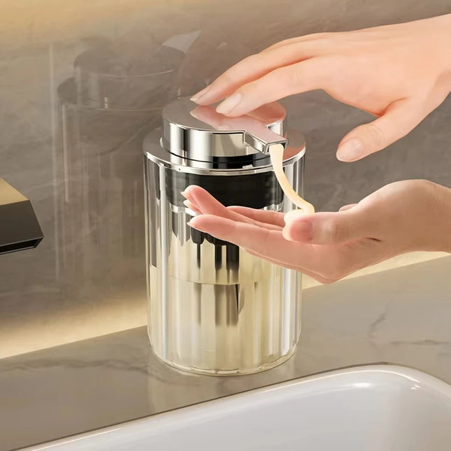 Distributeur en plastique pour savon liquide, gel douche - E-menage