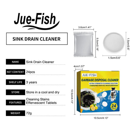Sink Cleaning Tablets Garbage Disposal Cleaner Drain Pipe Dredging Deodorant Toilet Sink Closestool Kitchen Sewer Cleaning Pills