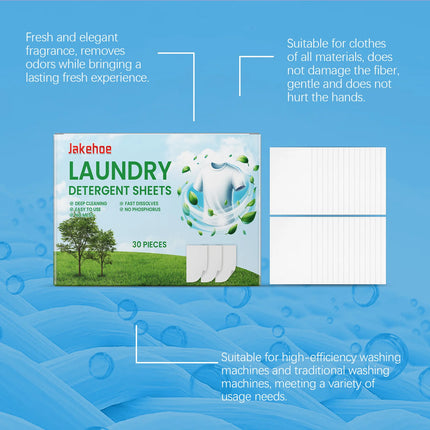 Lessive en feuilles pour peaux sensibles - Capsules nettoyantes compactes et écologiques - E-menage