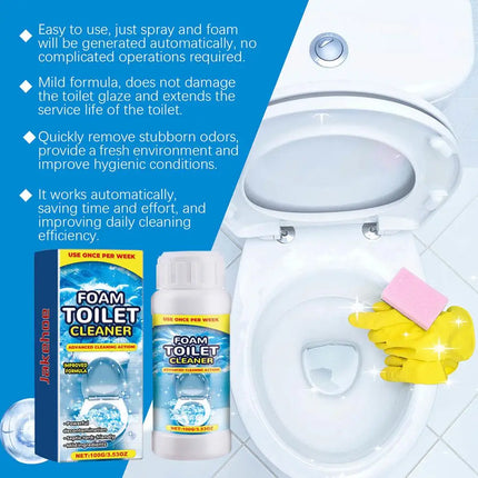 oilet Powerful Cleaner 360 Degree All Round Descaling Deodorizing Foam Cleaner Odor Free Toilet Deodorizer Liquid For Bathroom