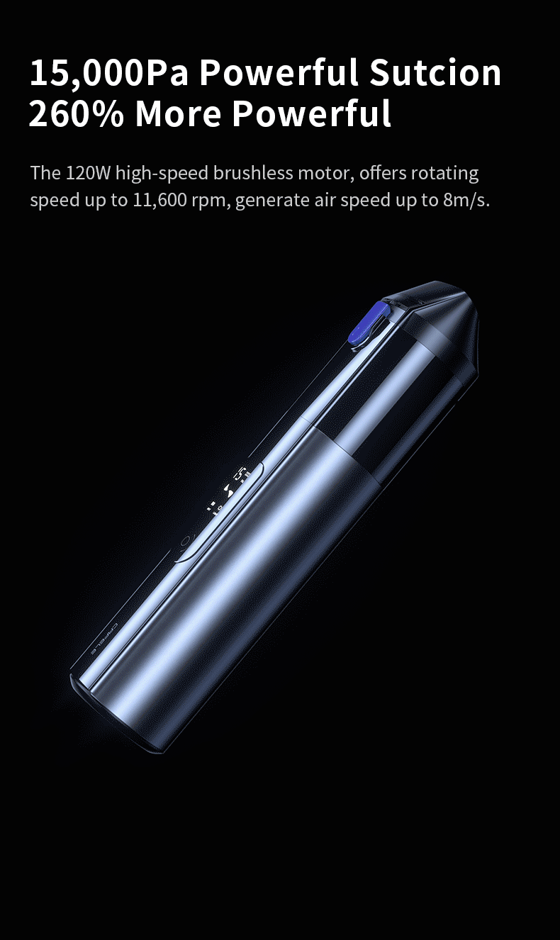 Cafele 15000Pa Wireless Vacuum Cleaner Portable Air Pump Vacuum Sealer Powerful Air Blower 4-in-1 For Car Home Office PC Clean