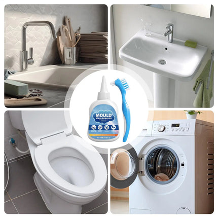 Stain Remover Gel Deep Cleaning 100ml Heavy Duty Home Laundry Cleaner Stain Remover for Bathroom Shower Kitchen Toilet Washing