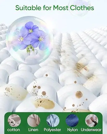 Travel Laundry Detergent Sheets 300 Loads Eco-friendly Washing Detergent Sheets Plastic-Free Washer Sheets, Fresh Linen