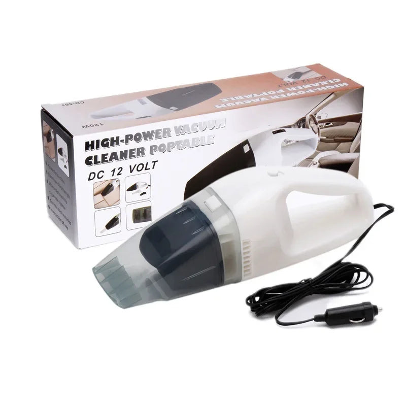 12V Car Vacuum Cleaner Portable 100W Handheld Portable Car Mounted Vacuum Cleaner Super SuctionWet AndDryDualUseCar Home Cleaner