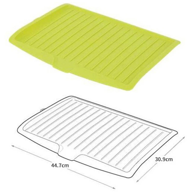 Drainer Tray Large Sink Drying Rack Worktop Organizer Drying Rack Drain Rack Kitchen Silicone Dish for Kitchen Dishes Tableware