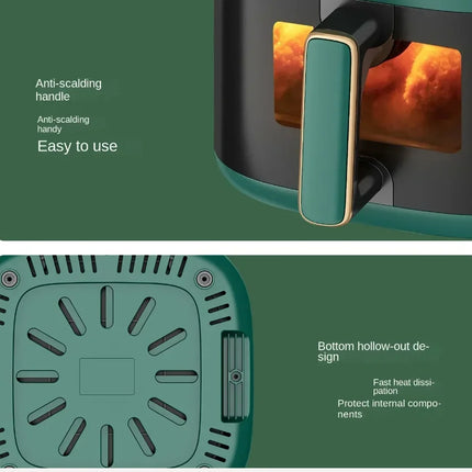 Friteuse à air chaud et four combinés 220 V AUX : multifonctionnels, entièrement automatiques, sans huile, faciles à nettoyer BD