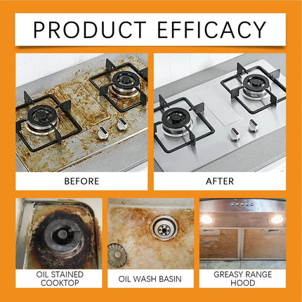 Multipurpose Cleaner Cream Powerful Decontamination Kitchen Paste Stain Remover Stain Polishing Cream for Kitchen Bathroom