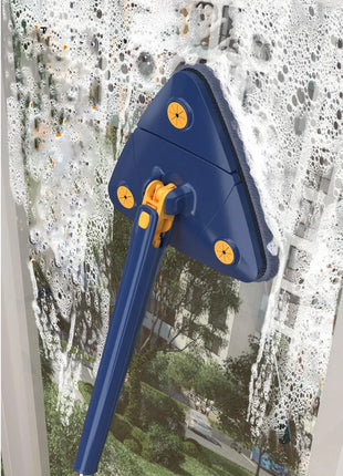 Balai serpillère triangulaire auto-essorant , microfibre - E-menage