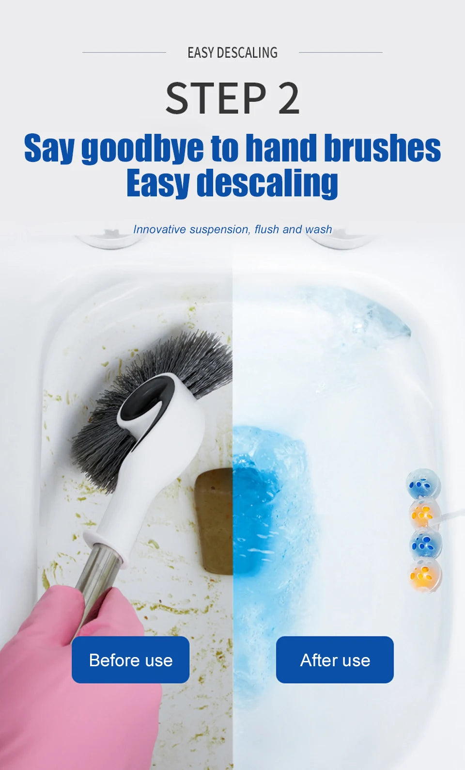 16/12/8//4Pcs Toilet Cleaner Home Fragrance Cleaning Supplies Drain Toilet Hanging Detergent Balls Bathroom WC Perfume Freshener