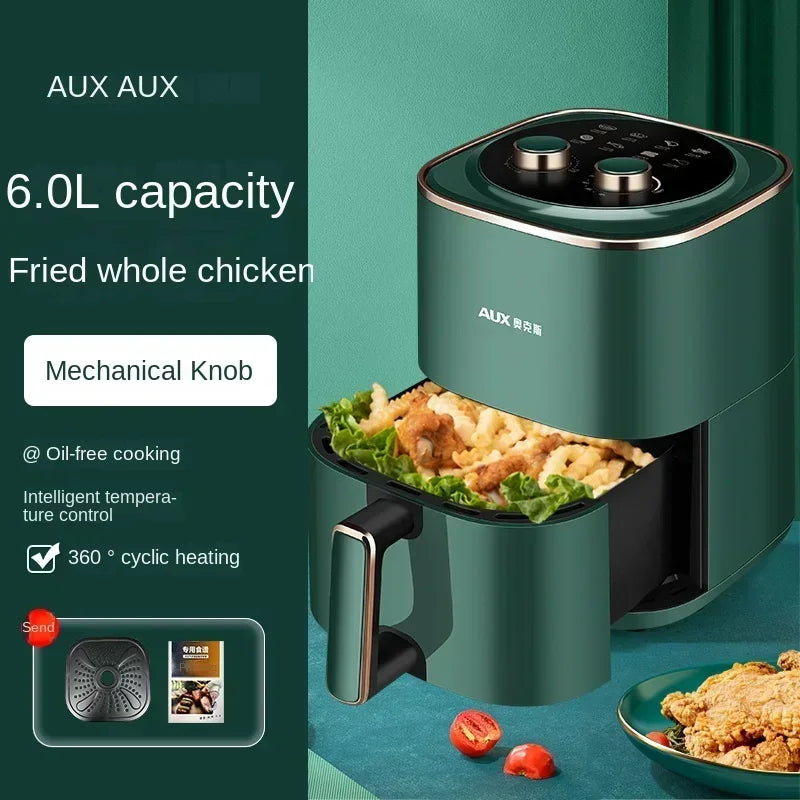 220V AUX Air Fryer and Oven Combo: Multifunctional, Fully Automatic, No Oil Technology, Easy-to-clean AF