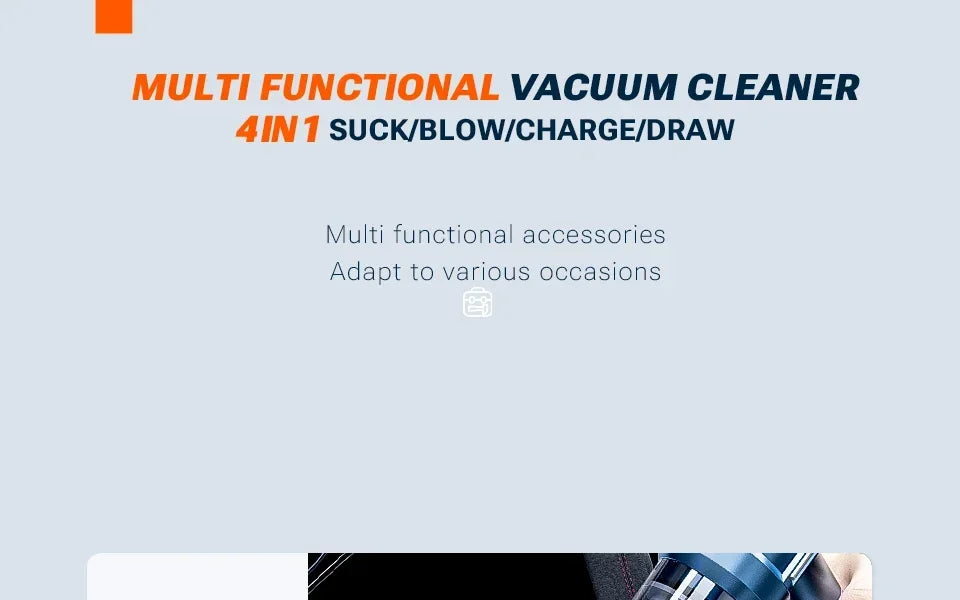 SZUK Car Vacuum Cleaner Portable Handheld Mini Vacuum Cleaner Foldable Strong Suction Powerful Wireless Cleaner Cleaning Machine