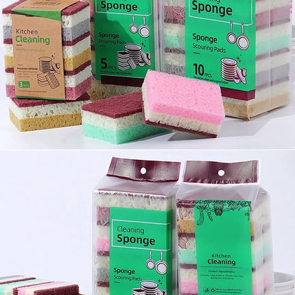 Lot de 3 à 10 éponges magiques élastiques