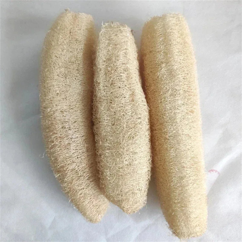 1/2pcs Natural Loofah Multi-purpose Cleaning Tool for Kitchen Bathroom Scrubber For Daily Cleansing Wash Body Scrubber Spa